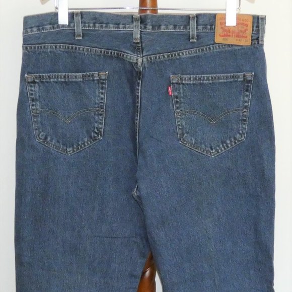 Levi's 550 Relaxed Tapered Denim Jeans 42 x 30 - Picture 6 of 8